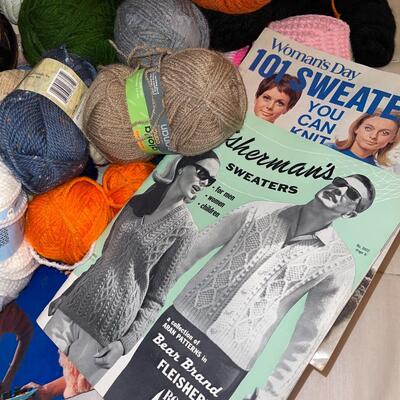Lot 236 Knitting Group Yarn Patterns Black Angora