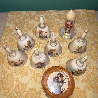 Lot 243 Hummel Annual Bells 78', 79', 81-85 + Music Box For Wall + Candle