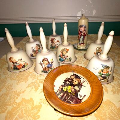 Lot 243 Hummel Annual Bells 78', 79', 81-85 + Music Box For Wall + Candle
