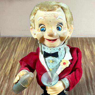 Lot 261 Battery Operated Bartender Circa 1960s Smoking Ears, No Batteries 12" tall