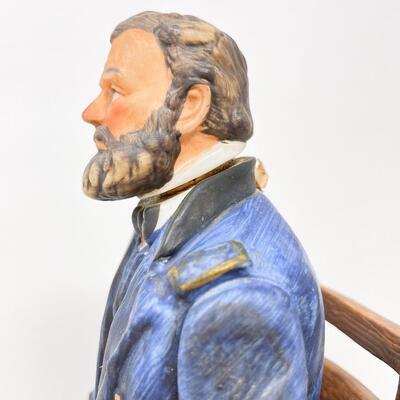 VINTAGE ULYSSES S. GRANT MCCORMICK AMERICANA PORCELAIN WHISKEY DECANTER - EMPTY