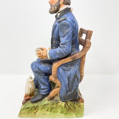 VINTAGE ULYSSES S. GRANT MCCORMICK AMERICANA PORCELAIN WHISKEY DECANTER - EMPTY
