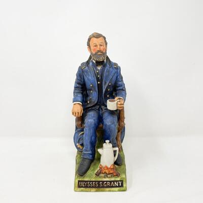 VINTAGE ULYSSES S. GRANT MCCORMICK AMERICANA PORCELAIN WHISKEY DECANTER - EMPTY