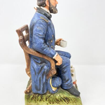 VINTAGE ULYSSES S. GRANT MCCORMICK AMERICANA PORCELAIN WHISKEY DECANTER - EMPTY