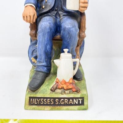 VINTAGE ULYSSES S. GRANT MCCORMICK AMERICANA PORCELAIN WHISKEY DECANTER - EMPTY