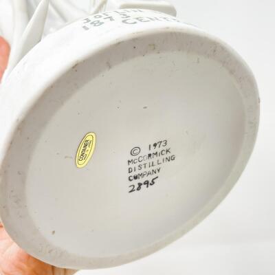 1973 CENTENNIAL JOPLIN MISSOURI COAL MINER PORCELAIN WHISKEY DECANTER - EMPTY