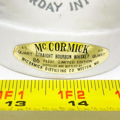 1973 CENTENNIAL JOPLIN MISSOURI COAL MINER PORCELAIN WHISKEY DECANTER - EMPTY