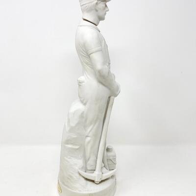 1973 CENTENNIAL JOPLIN MISSOURI COAL MINER PORCELAIN WHISKEY DECANTER - EMPTY
