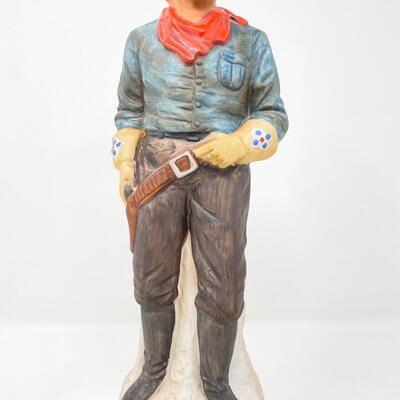1969 CAVALRY SCOUT LIONSTONE PORCELAIN WHISKEY DECANTER - EMPTY