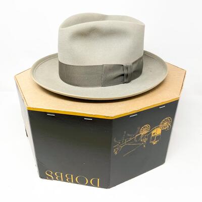 VINTAGE ROYAL STETSON WHIPPET GRAY FELT HAT - APPROX SIZE 7