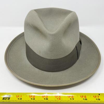 VINTAGE ROYAL STETSON WHIPPET GRAY FELT HAT - APPROX SIZE 7