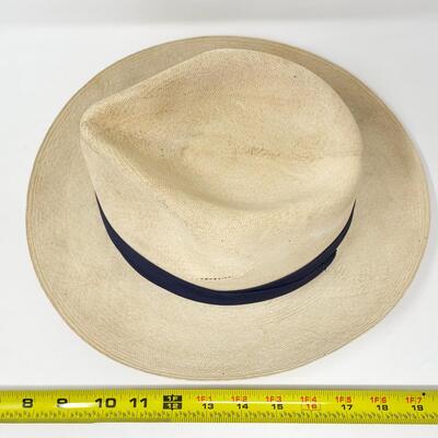 VINTAGE STETSON WOVEN PANAMA HAT - SIZE 7 1/8