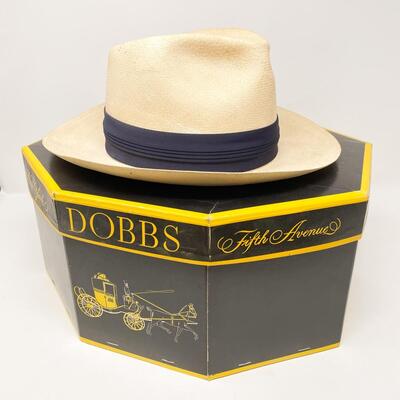 VINTAGE STETSON WOVEN PANAMA HAT - SIZE 7 1/8