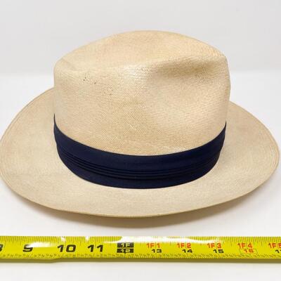 VINTAGE STETSON WOVEN PANAMA HAT - SIZE 7 1/8