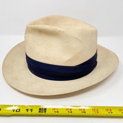 VINTAGE STETSON WOVEN PANAMA HAT - SIZE 7 1/8