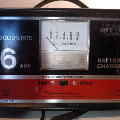 Vintage Schumacher Sure Fire 600 Battery Charger 6 AMP 6/12 volt