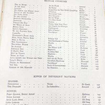 1917 â€œHIGH SCHOOL SONGSâ€ BY SARA CALLINAN MUSIC BOOK