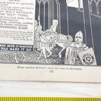 1899 PABST MILWAUKEE BEER ADVERTISEMENT