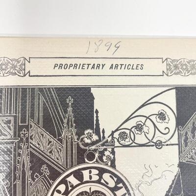 1899 PABST MILWAUKEE BEER ADVERTISEMENT