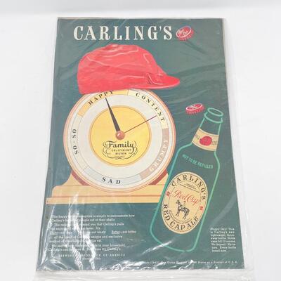 VINTAGE CARLINGâ€™S RED CAP ALE ADVERTISEMENT