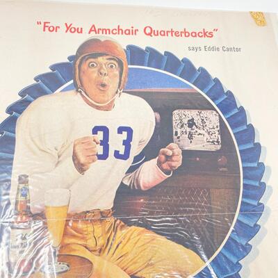 1947 PABST BLUE RIBBON BEER LIFE MAGAZINE ADVERTISEMENT - EDDIE CANTOR QUARTERBACK