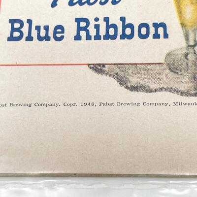 1948 PABST BLUE RIBBON BEER ADVERTISEMENT- GREGORY PECK