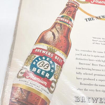VINTAGE BREWERâ€™S BEST PILSENER BEER ADVERTISEMENT
