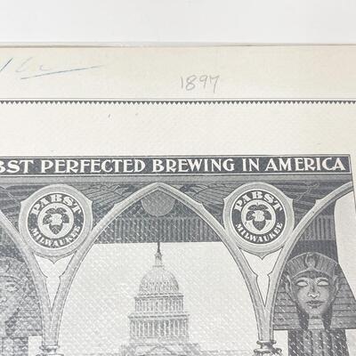 1897 PABST MALT EXTRACT BEER ADVERTISEMENT