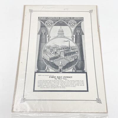 1897 PABST MALT EXTRACT BEER ADVERTISEMENT