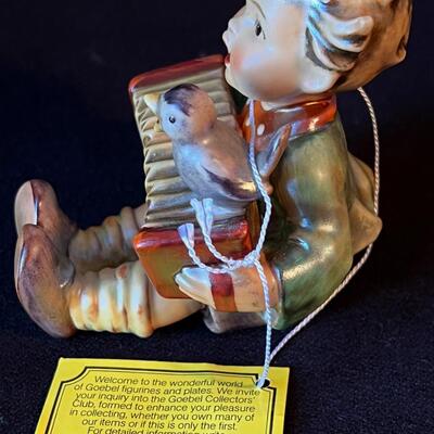 Vintage Lets Sing Accordion Player with tag 3 1/2"