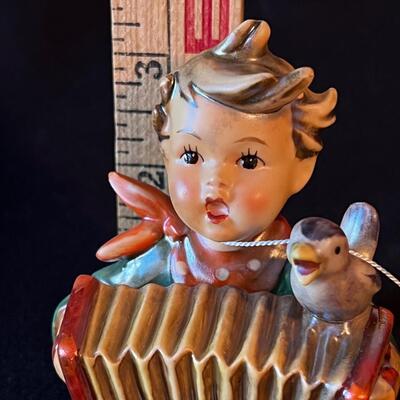 Vintage Lets Sing Accordion Player with tag 3 1/2"