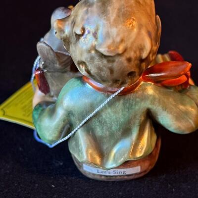 Vintage Lets Sing Accordion Player with tag 3 1/2"