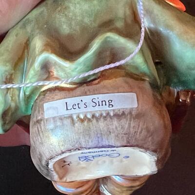 Vintage Lets Sing Accordion Player with tag 3 1/2"