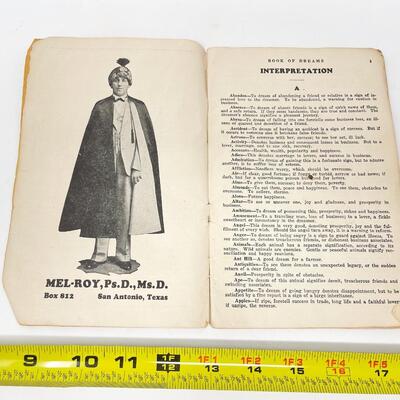 VINTAGE â€œBOOK OF DREAMSâ€ PAMPHLET - INTERPRET YOUR DREAMS!