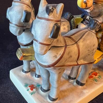 Vintage Hummel Mail is Here - Horse Carriage and Trumpet Boy