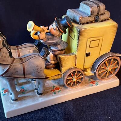 Vintage Hummel Mail is Here - Horse Carriage and Trumpet Boy