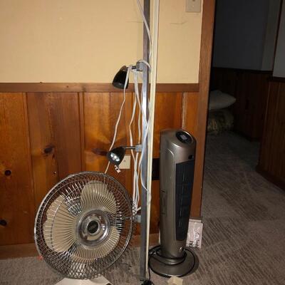 Oscillating fan, bar lights & tower fan with remote