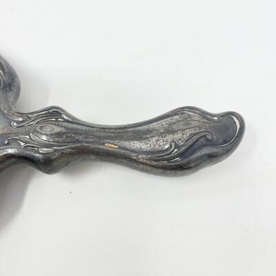 ANTIQUE SILVER HANDHELD MIRROR