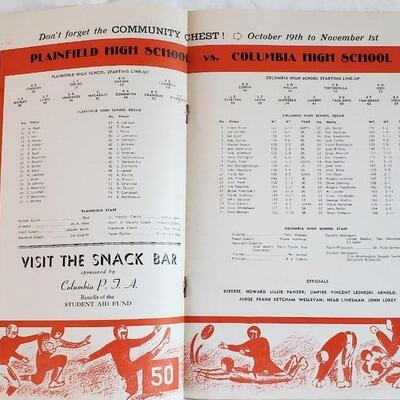 1949 Columbia High School vs Plainfield football program
