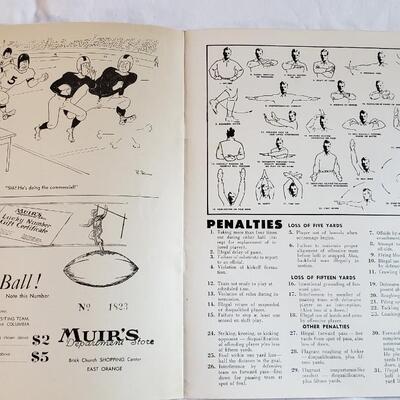 1948 Kearny versus Columbia High School football game program