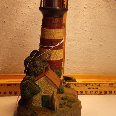 assateague Island Virginia 8" light house with light