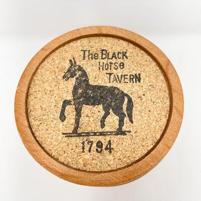 VINTAGE MAISON â€œBLACK HORSE TAVERN 1794â€ 6PC COASTER SET