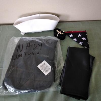 LOT 25 NEW BLACK NAVY UNIFORM ITEMS