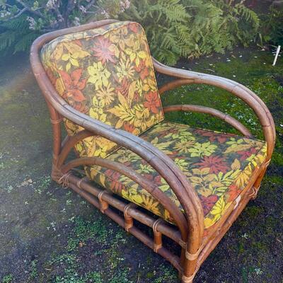 Lot 265 Bamboo 2 Strand Club Chair Seat Cushions