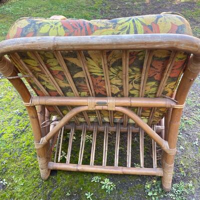 Lot 265 Bamboo 2 Strand Club Chair Seat Cushions