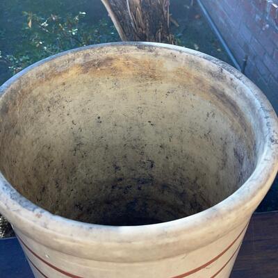 Lot 269 Vintage Crock Miali Pottery 6 Gallons El Monte CA, Since 1906