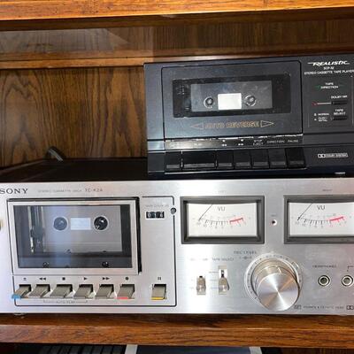 Lot 272 Sony Cassette Tape Player TC- K2A + Realistic Cassette Tape Player