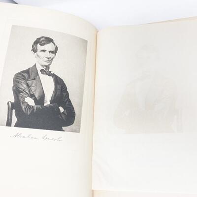 1928 â€œABRAHAM LINCOLN: 1809-1858â€ BY ALBERT J. BEVERIDGE HARDBACK VOLUMES 1 & 2