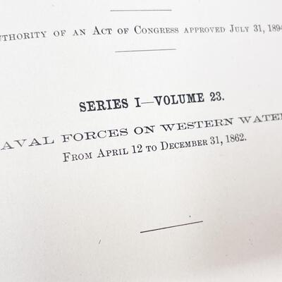 ANTIQUE CIVIL WAR NAVAL FORCES BOOKS - UNION & CONFEDERATE