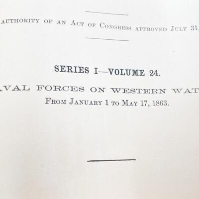 ANTIQUE CIVIL WAR NAVAL FORCES BOOKS - UNION & CONFEDERATE